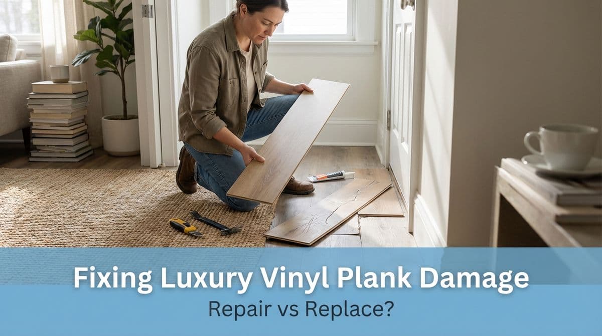 Blog post How to Fix a Damaged Luxury Vinyl Plank Board image