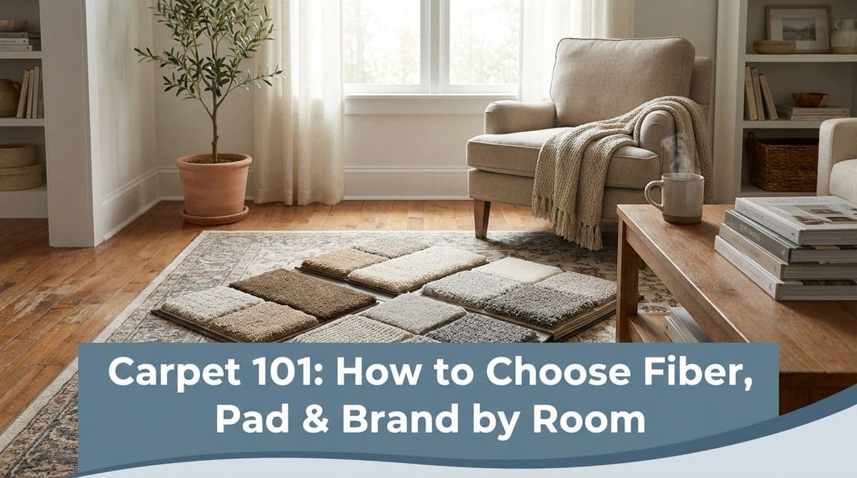 Blog post Carpet 101: How to Choose Fiber, Pad & Brand by Room image
