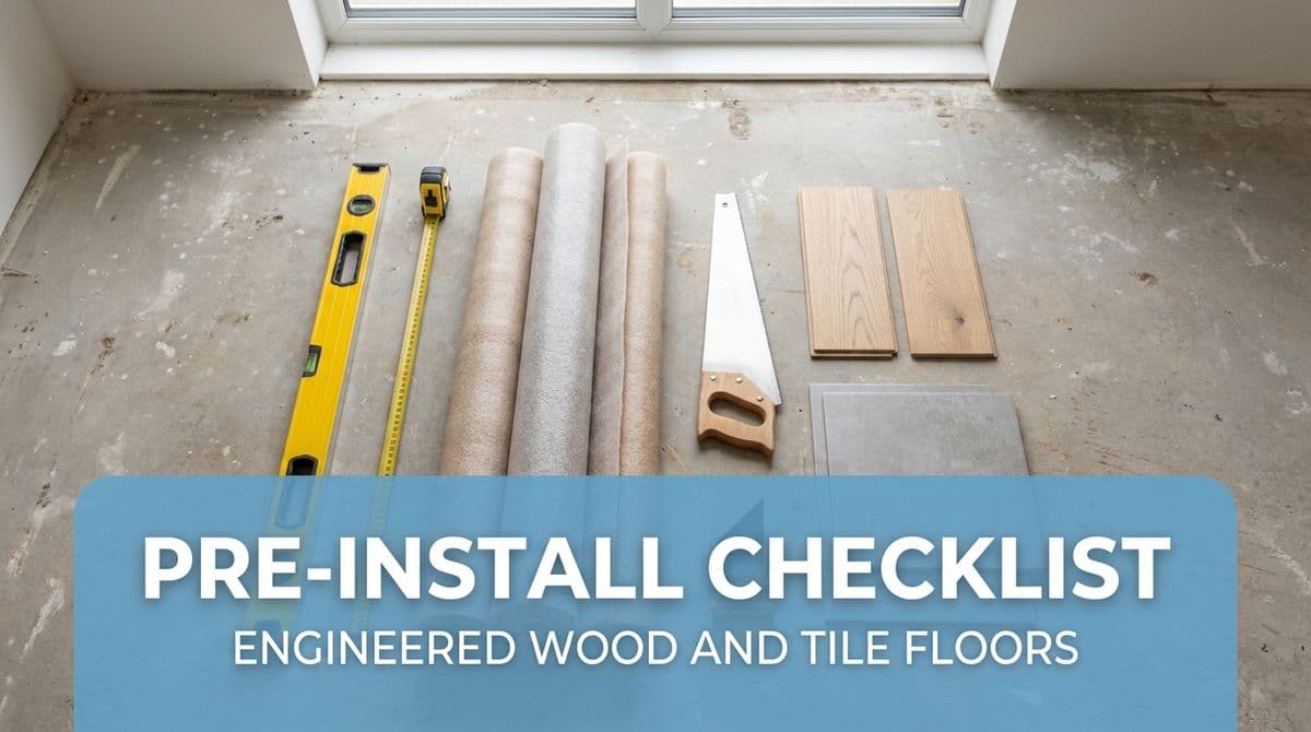 Blog post Pre-Install Checklist for Engineered Wood and Tile Floors image
